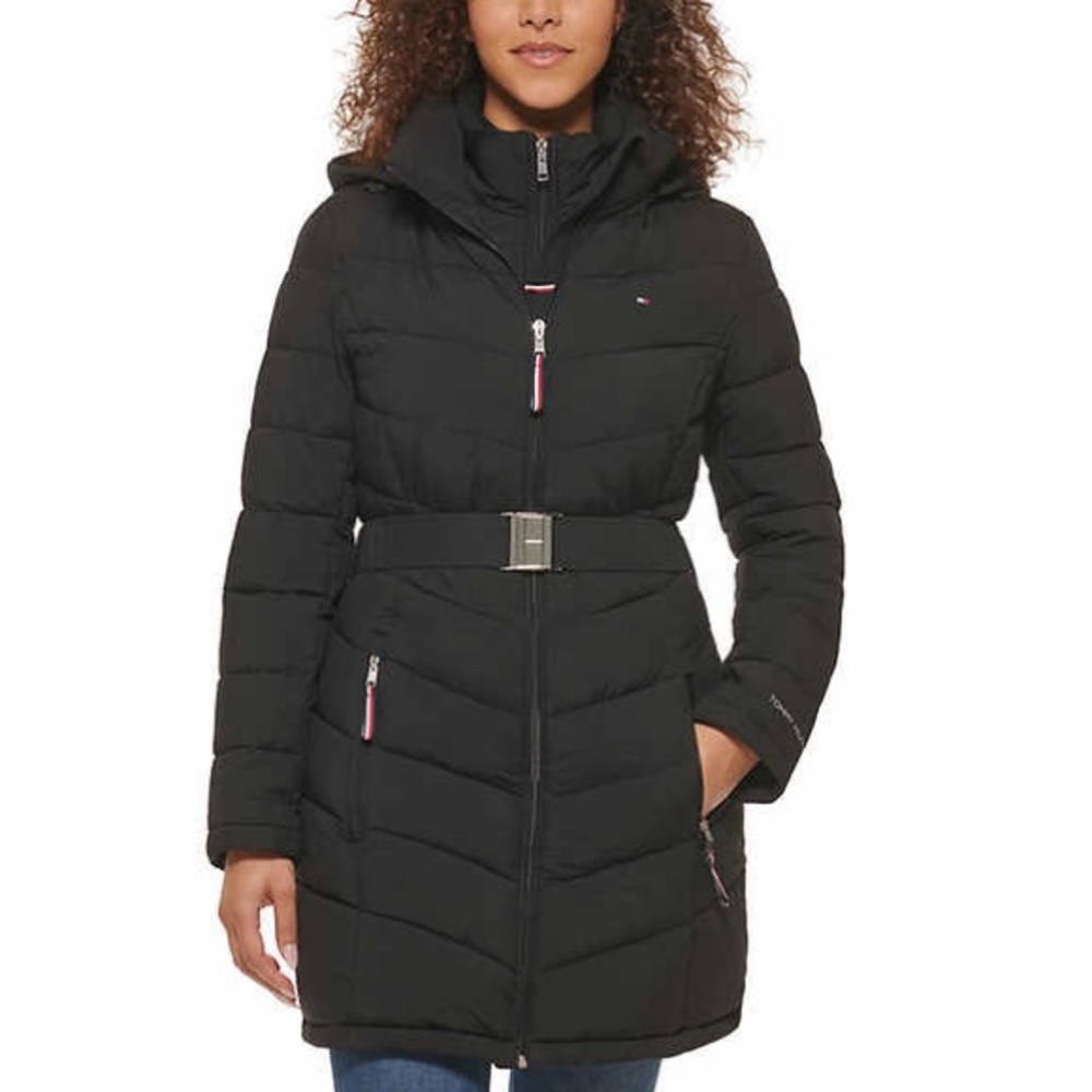 Tommy Hilfiger - Belted Puffer Winter Jacket